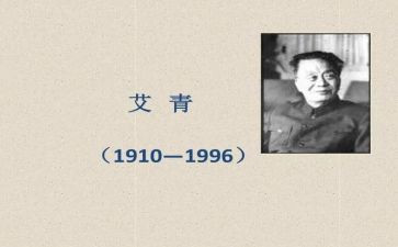读艾青诗选心得体会5篇
