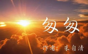 匆匆的读后感600字5篇