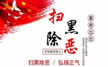 村扫黑汇报材料5篇